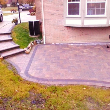 Plymouth paver patio project