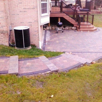 Plymouth paver patio project