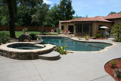 Pool Free-form "Ending Results" Photo of Renovation