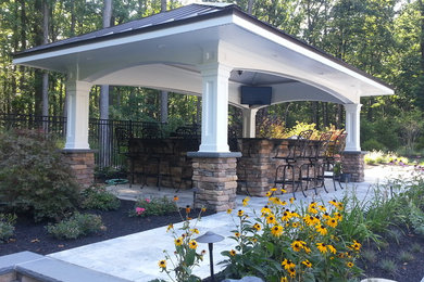 Pool House with Outdoor Kitchen