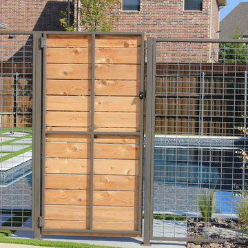 Pool Privacy Fence with Walk Gate
