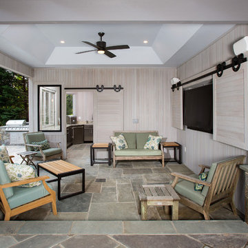 Poolside Cabana and Covered Patio