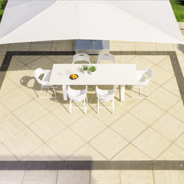Poolside Patio in Blainville