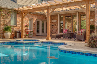 Poolside Pergola with Polygal Cover