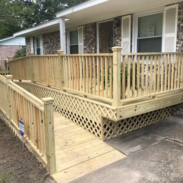 Porch with wheelchair access