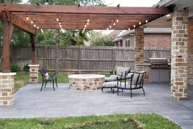 Example of a patio design in Houston