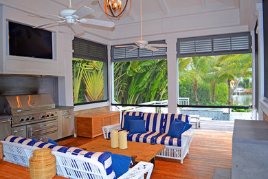 Private Residence Lanai with Summer Kitchen