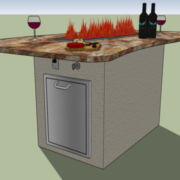 Project Outdoor Kitchen + Fire Table