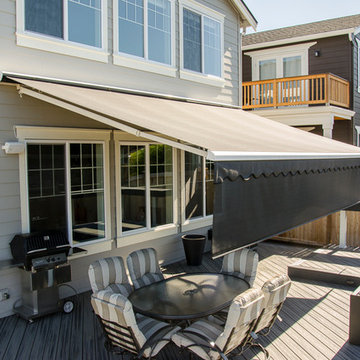 Rainier Shade Retractable Awning over Patio in Kirkland