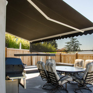 Rainier Shade Retractable Awning over Patio in Kirkland