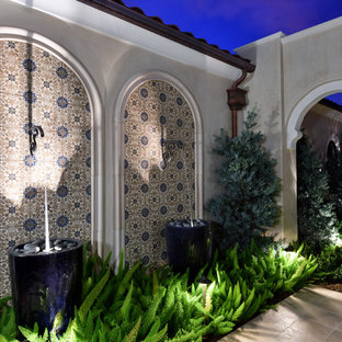 Immagine di un patio o portico mediterraneo