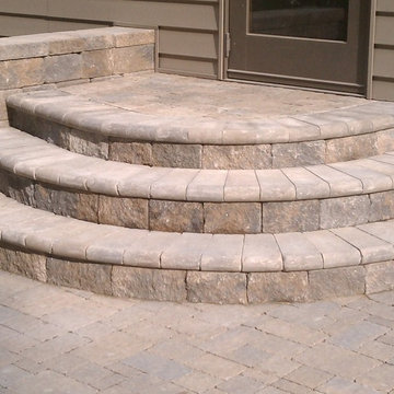 Rear patio steps