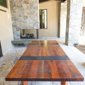 Reclaimed Mahogany Outdoor Table