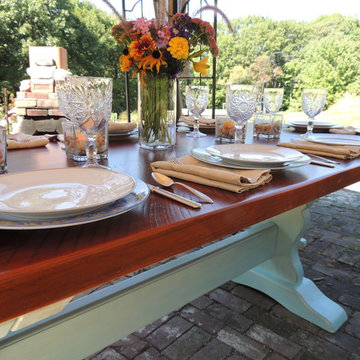 Reclaimed wood dining tables