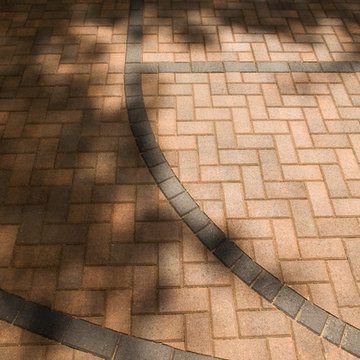 Regulation Basketball Court in Pavers