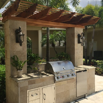 Renovation of Courtyard, Pool and Summer Kitchen for South Florida Residence
