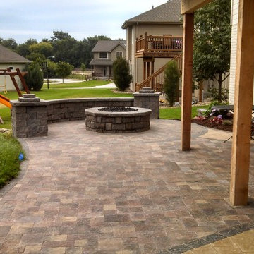 Residential Front & Back Patio with Multiple Features