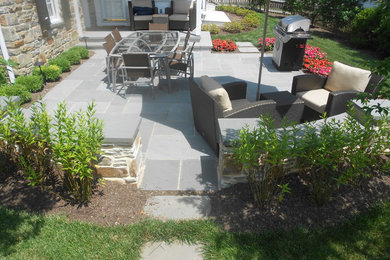 Residential patio and gardens