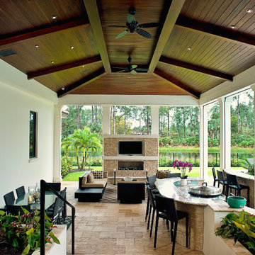 Resort style veranda