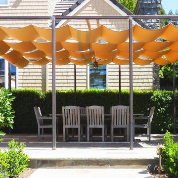 Retractable Sun Shade Covered Terrace