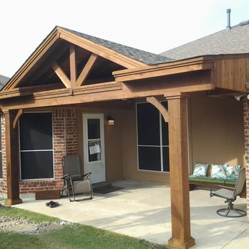 Rockwall - Patio cover with gable