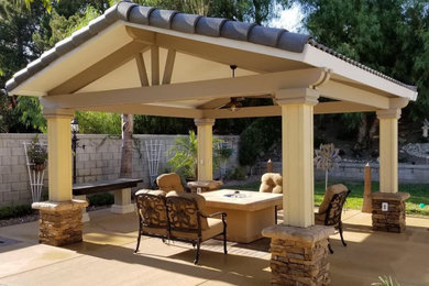 Inspiration for a craftsman patio remodel in Orange County