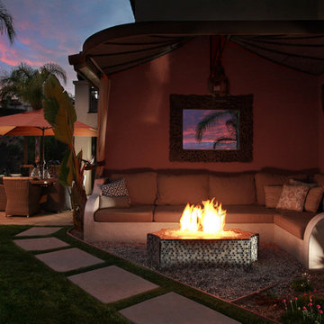 Romantic Firepit with Wrap Around Seating