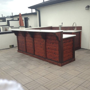 roof deck - outdoor kitchen