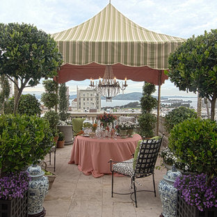 Inspiration for a timeless patio remodel in San Francisco with a gazebo