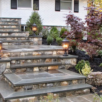 Roslyn Long island Blue stone Steps and porch