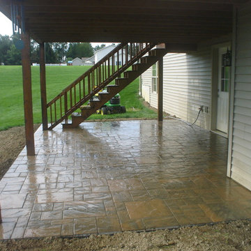 Russell, PA patio under deck area