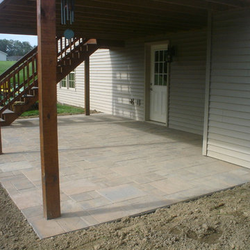Russell, PA patio under deck area