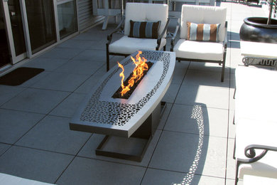 Inspiration for a contemporary patio remodel in Portland