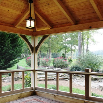 Screened In Heavy Timber Pavilion in East Tennessee