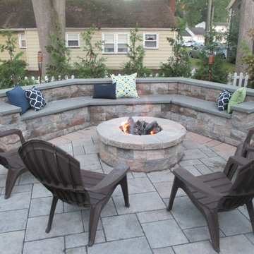 Seat Wall and Fire Pit, Glen Rock, NJ