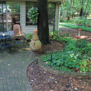 Shady Paver Walkway, Patio and Garden