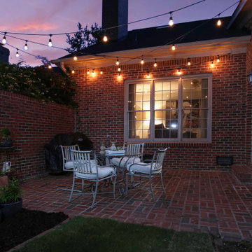 Traditional brick patio renovation