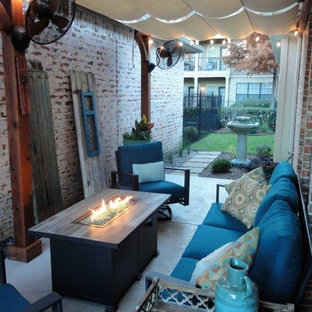 75 Beautiful Outdoor With A Fire Pit And An Awning Pictures Ideas September 2021 Houzz