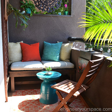 Small rental balcony makeover on a budget