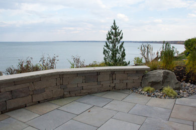 Small Retaining Wall and Patio by Lake Ontario