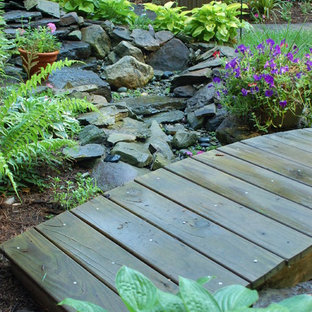 Patio kitchen - mid-sized eclectic backyard concrete paver patio kitchen idea in Baltimore with no cover