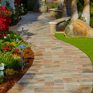 SoCal Outdoor Remodel: Pavers, Turf, and Elements