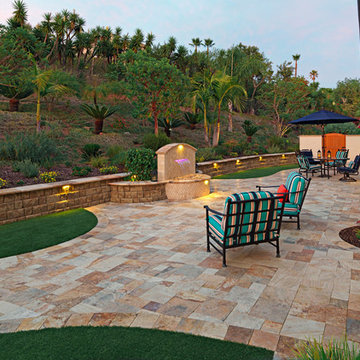 SoCal Outdoor Remodel: Pavers, Turf, and Elements