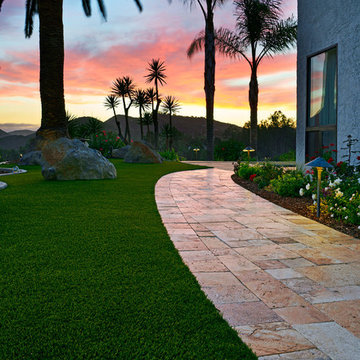 SoCal Outdoor Remodel: Pavers, Turf, and Elements