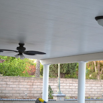 Solid Patio with Fans