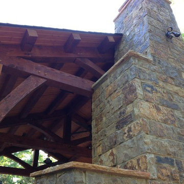 South Charlotte Timber Frame, Water Feature