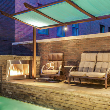Southlake, TX - Brownstone Spa - Modern Outdoor Living