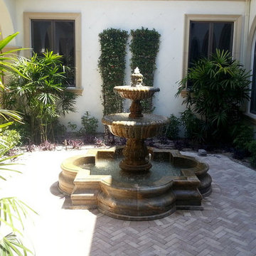 Southwest Florida Granite Fountain Installation
