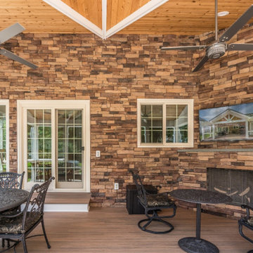 Springfield Traditional Patio with Outdoor Entertainment Area