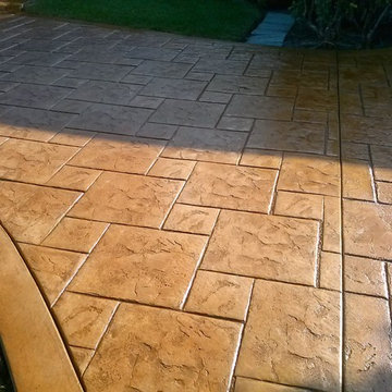 Stamped Concrete and Water Features